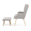 Relaxační křeslo, šedá, látka bouclé, AK-319 GREY2