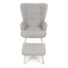 Relaxační křeslo, šedá, látka bouclé, AK-319 GREY2