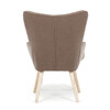 Relaxační křeslo, hnědá, látka bouclé, AK-319 BR2