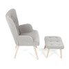 Relaxační křeslo, šedá, látka bouclé, AK-319 GREY2
