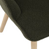 Relaxační křeslo, zelená, látka bouclé, AK-319 GRN2