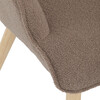 Relaxační křeslo, hnědá, látka bouclé, AK-319 BR2
