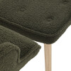 Relaxační křeslo, zelená, látka bouclé, AK-319 GRN2