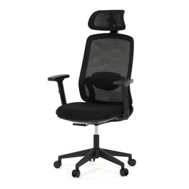 Kancelářská židle, synchronní mechanismus, černá síťovina, KA-S2176 BK