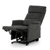 Relaxační křeslo, elektrické kabelové ovládání, šedá, látka, TV-L8960 GREY2