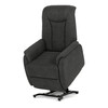 Polohovací křeslo, elektrické kabelové ovládání, šedá, látka, TV-L8963 GREY2
