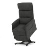 Relaxační křeslo, elektrické kabelové ovládání, šedá, látka, TV-L8960 GREY2