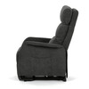 Relaxační křeslo, elektrické kabelové ovládání, šedá, látka, TV-L8960 GREY2
