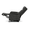 Relaxační křeslo, elektrické kabelové ovládání, šedá, látka, TV-L8960 GREY2
