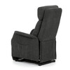 Relaxační křeslo, elektrické kabelové ovládání, šedá, látka, TV-L8960 GREY2