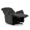 Polohovací křeslo, elektrické kabelové ovládání, šedá, látka, TV-L8963 GREY2