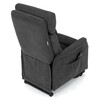 Relaxační křeslo, elektrické kabelové ovládání, šedá, látka, TV-L8960 GREY2