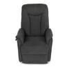 Polohovací křeslo, elektrické kabelové ovládání, šedá, látka, TV-L8963 GREY2