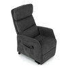 Relaxační křeslo, elektrické kabelové ovládání, šedá, látka, TV-L8960 GREY2