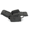 Polohovací křeslo, elektrické kabelové ovládání, šedá, látka, TV-L8963 GREY2