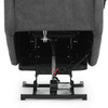 Polohovací křeslo, elektrické kabelové ovládání, šedá, látka, TV-L8963 GREY2