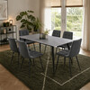Jídelní židle, šedá, sametová látka, DCL-X7015 GREY2