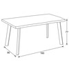Jídelní stůl 160x90cm, mdf, šedý dub, HT-F4516 GREY