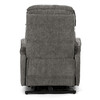 Polohovací křeslo, elektrické kabelové ovládání, šedá, látka, TV-H9727 GREY2