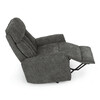 Polohovací křeslo, elektrické kabelové ovládání, šedá, látka, TV-H9727 GREY2