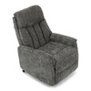 Polohovací křeslo, elektrické kabelové ovládání, šedá, látka, TV-H9727 GREY2