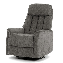 Polohovací křeslo, šedá, látka, TV-H9327 GREY2