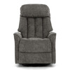 Polohovací křeslo, šedá, látka, TV-H9327 GREY2