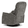 Polohovací křeslo, šedá, látka, TV-H9327 GREY2