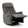 Polohovací křeslo, šedá, látka, TV-H9327 GREY2