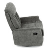 Polohovací křeslo, šedá, látka, TV-H9327 GREY2