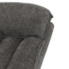 Polohovací křeslo, šedá, látka, TV-H9327 GREY2