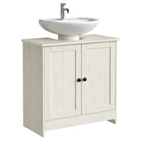 Koupelnová skříňka 60x30x61cm, mdf, bílá, AUK-E1155 WT