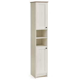 Koupelnová skříňka 30x30x170cm, mdf, bílá, AUK-E1166 WT