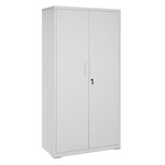 Komoda 80x40x180cm, kov, bílá, AUS-E1115 GREY