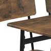 Jídelní set s 4 židlemi, 110x70x76cm, mdf, old wood, AUT-O2155 OLW
