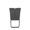 Jídelní židle, šedá, látka, DCL-E2008 GREY2