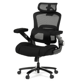 Kancelářská židle, houpací mechanismus, černá látka, KA-N1313 BK