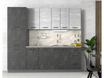 Kuchyně ALIMENA 240 barva beton tmavý/světlý