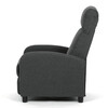 Polohovací křeslo, šedá, látka, TV-W3397 GREY2