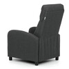 Polohovací křeslo, šedá, látka, TV-W3397 GREY2