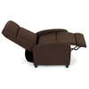 Polohovací křeslo, hnědá, látka, TV-W3397 BR2