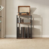 Stolek na gramofon a LP desky 43x30x69cm, mdf, old wood, AKF-E1075 OLW