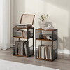 Stolek na gramofon a LP desky 43x30x69cm, mdf, old wood, AKF-E1075 OLW