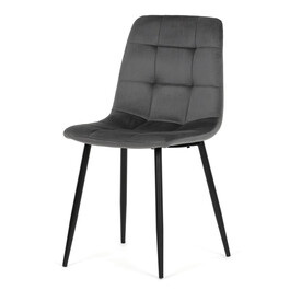 Jídelní židle, šedá, sametová látka, CT-V5081 GREY4