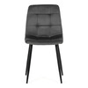Jídelní židle, šedá, sametová látka, CT-V5081 GREY4