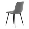 Jídelní židle, šedá, sametová látka, CT-V5081 GREY4