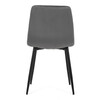 Jídelní židle, šedá, sametová látka, CT-V5081 GREY4