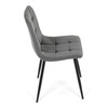 Jídelní židle, šedá, sametová látka, CT-V5081 GREY4