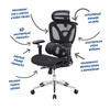 Kancelářská židle, synchronní mechanismus, černá síťovina, KA-B2363 BK