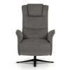 Polohovací křeslo, elektrické zabudované ovládání, funkce zero gravity, šedá, látka, TV-C5590 GREY2